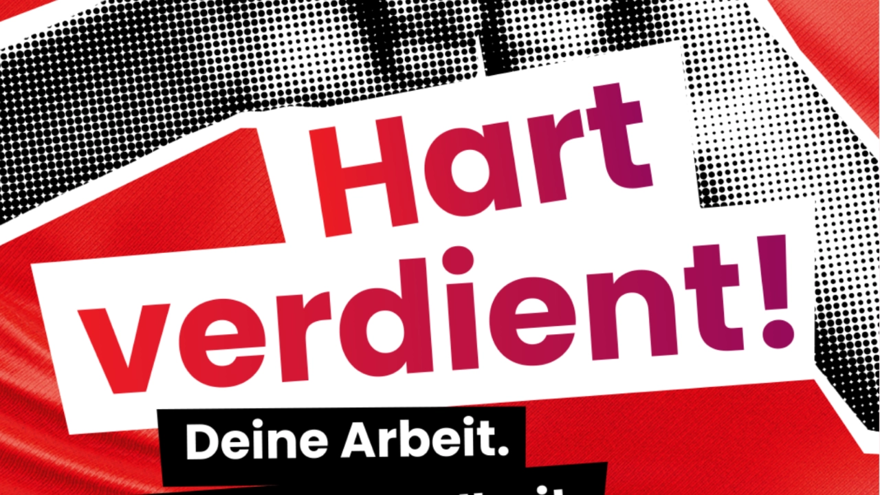 Ankündigung bundesweiter Aktionstag "Hart erarbeitet" des DGB am 26. September 2026.