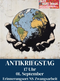 Antikriegstag 2025 Gedenkenveranstaltung in Hameln
