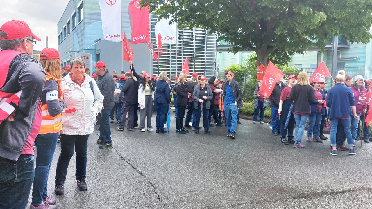 Warnstreik bei Mewa