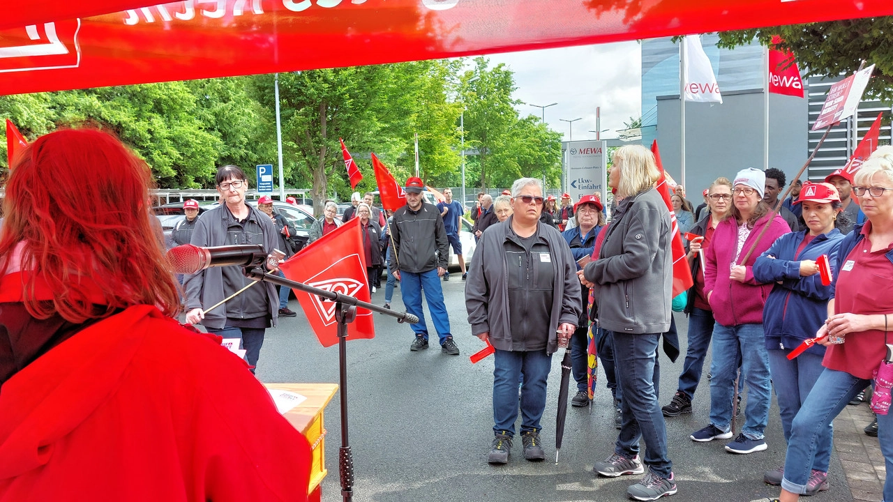 Warnstreik bei Mewa