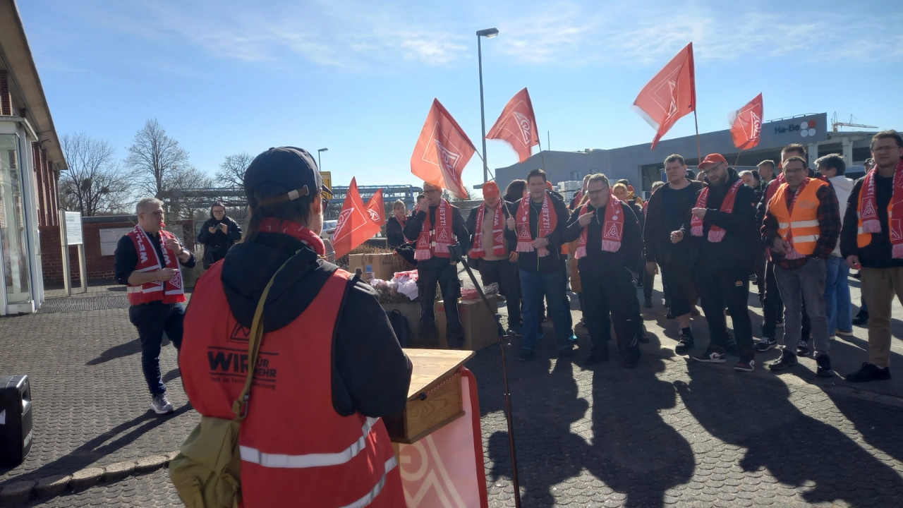 Warnstreik im "Das Teppichwerk"