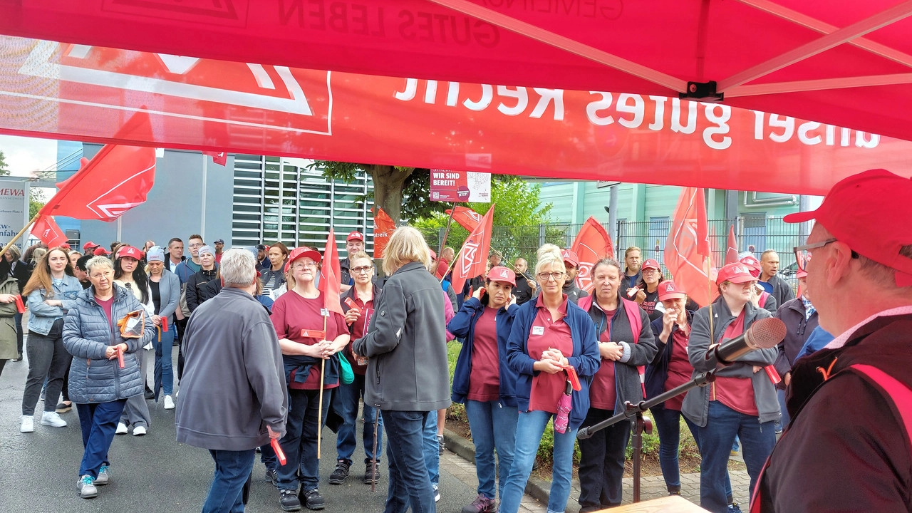 Warnstreik bei Mewa
