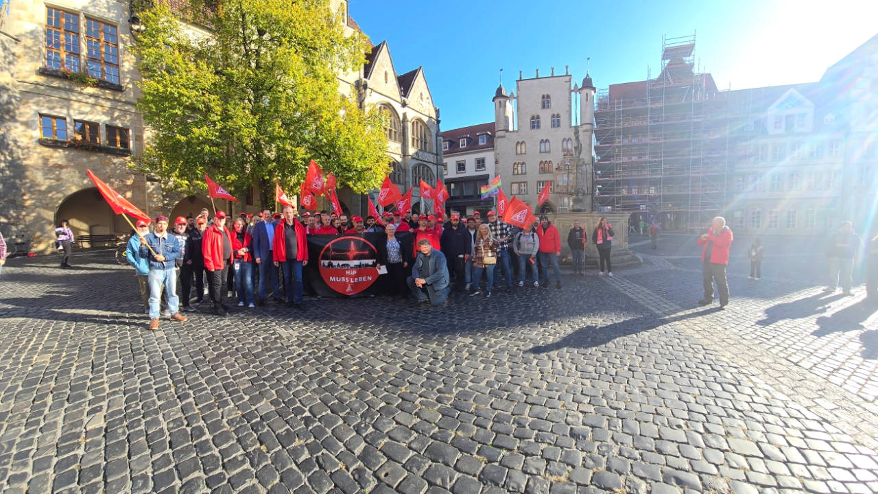Flashmob bei Bosch Hildesheim, 30. September 2025