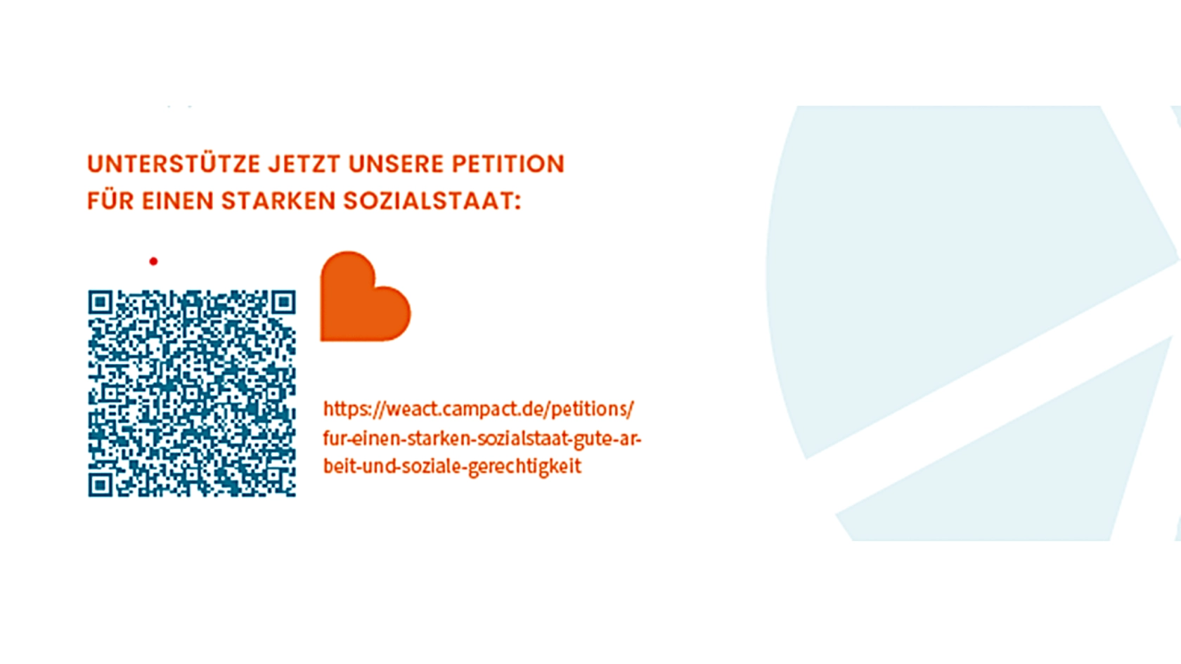 Unterstütze jetzt die Petition für einen starken Sozialstaat!
