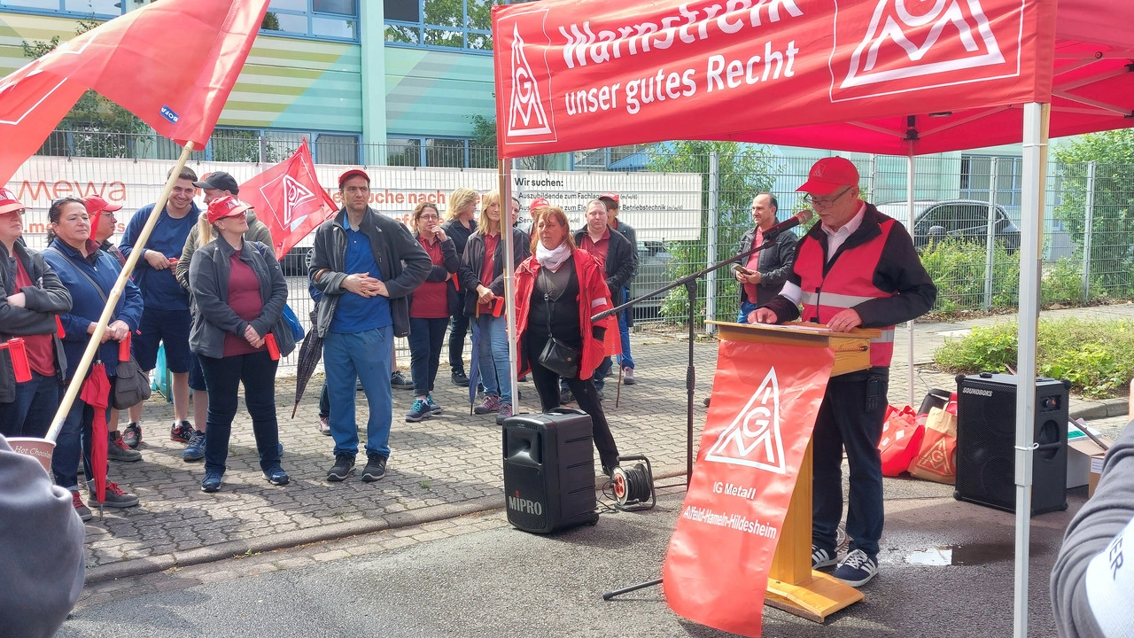 Warnstreik bei Mewa