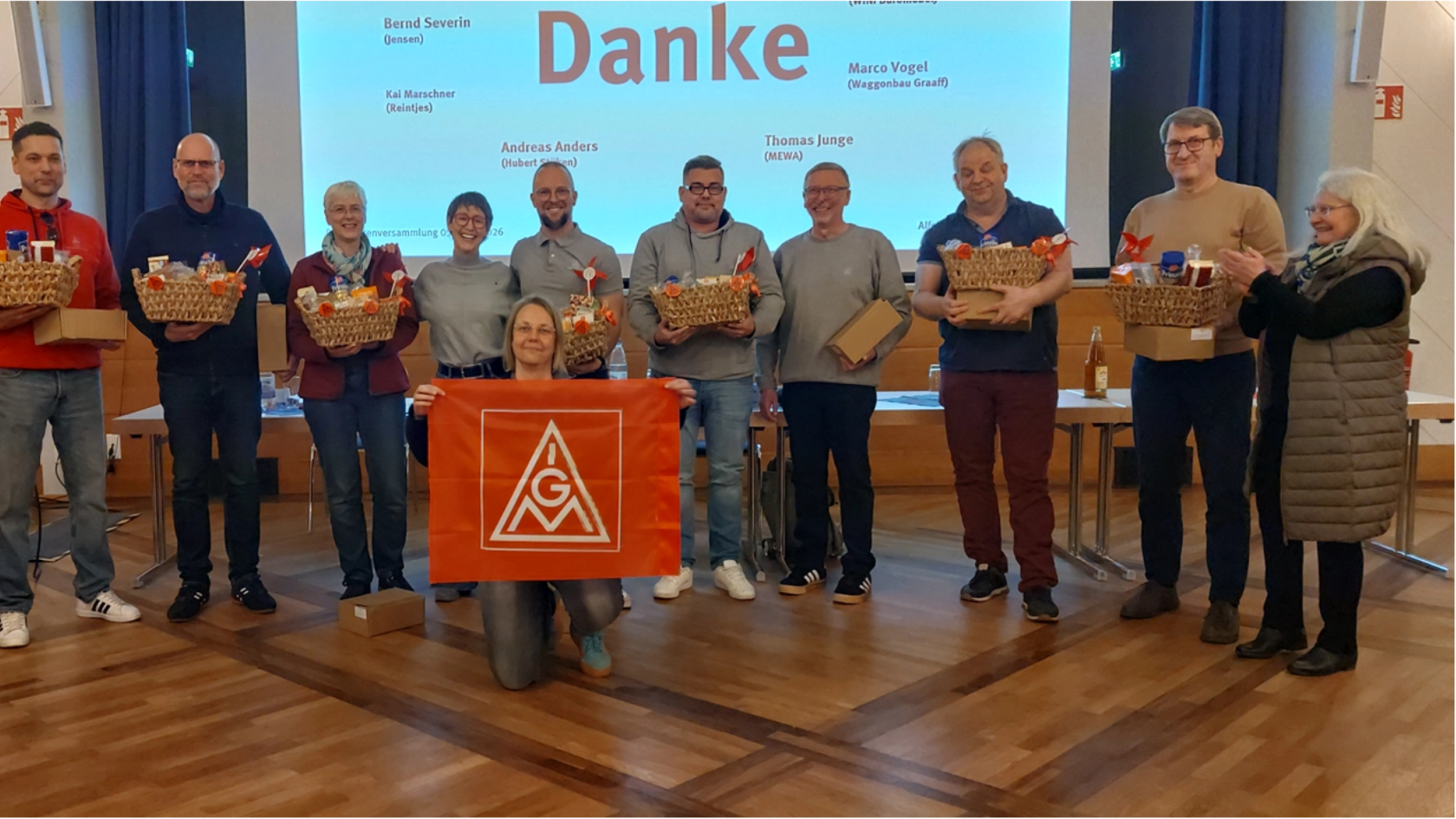 Mehrere besonders engagierte ehrenamtliche Kollegen wurden in der Delegiertenversammlung gewertschätzt.