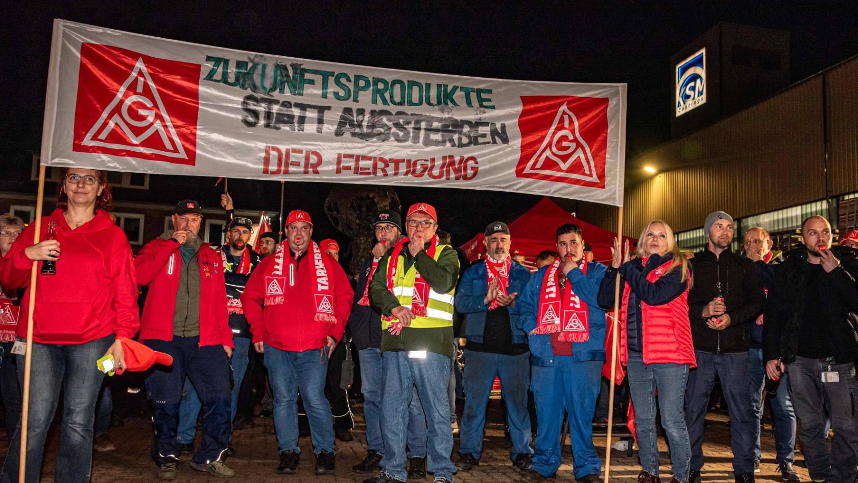 Mitternachtswarnstreik bei KSM 2024