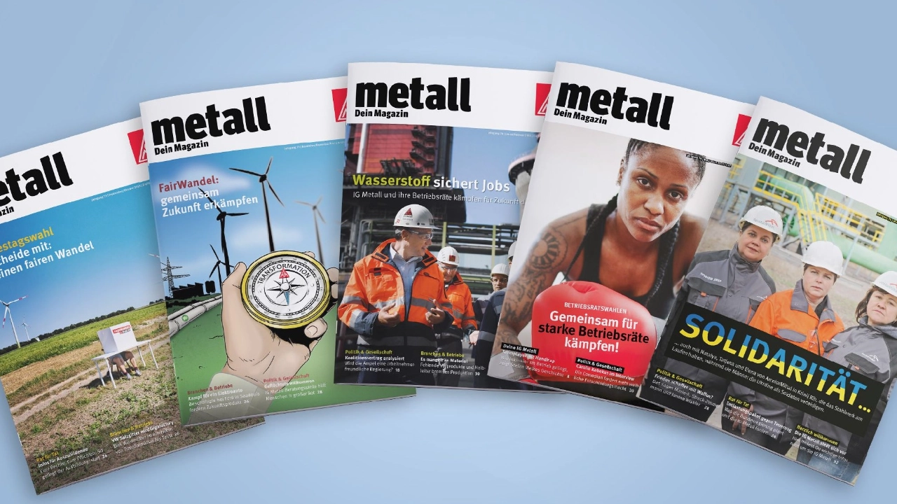 Illustration metall Magazin