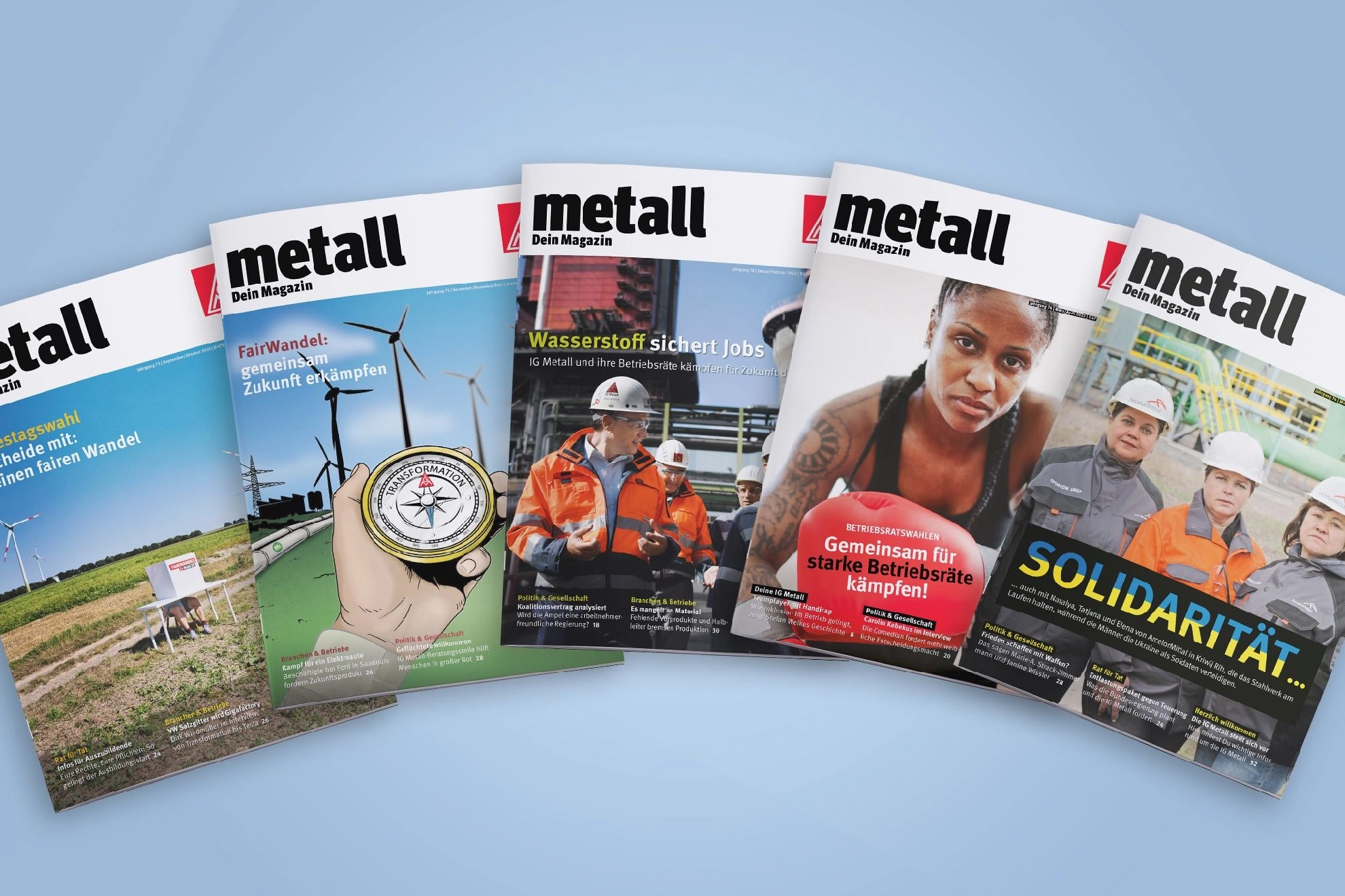 Illustration metall Magazin