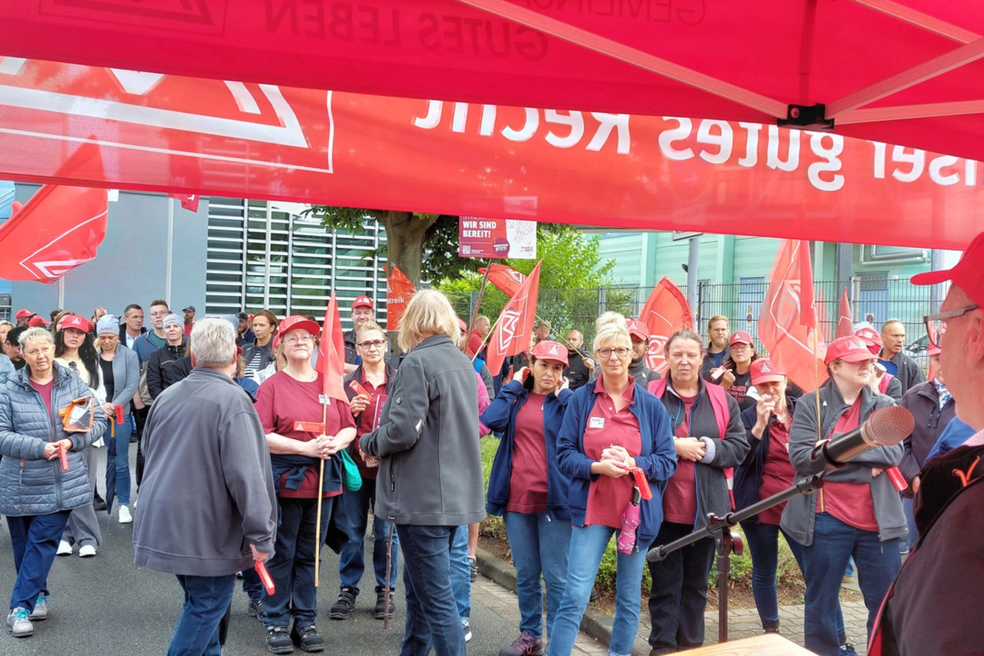 Warnstreik bei Mewa