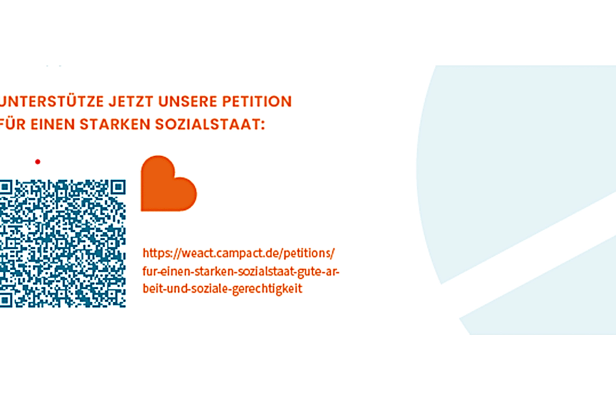 Unterstütze jetzt die Petition für einen starken Sozialstaat!