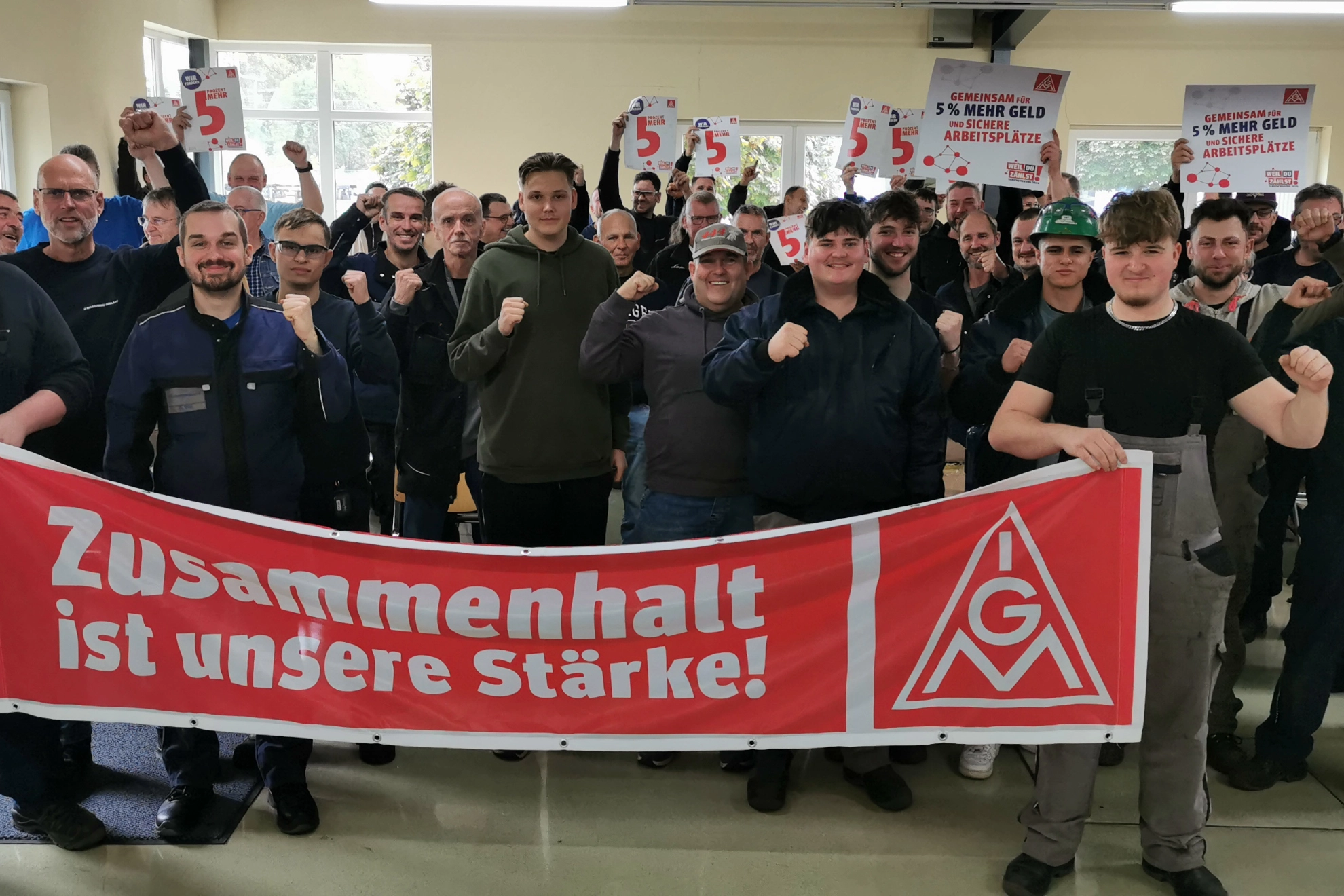 Tarifaktion "Zusammenhalt ist unsere Stärke!"