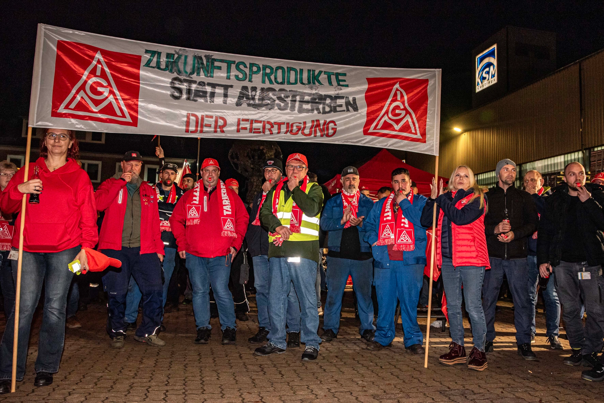 Mitternachtswarnstreik bei KSM 2024