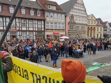 Rückblick auf die Kundgebung in Hameln gegen Rechts