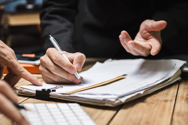 Stift, Hand, Unterlagen