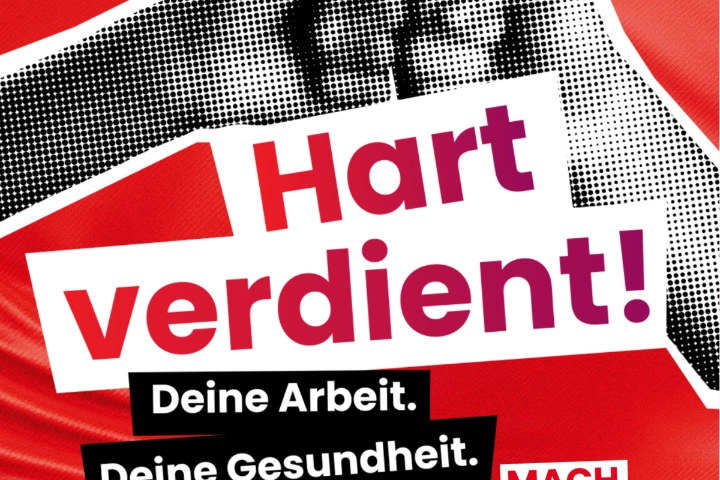 Ankündigung bundesweiter Aktionstag "Hart erarbeitet" des DGB am 26. September 2026.