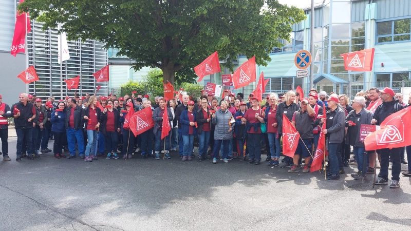 Warnstreik bei Mewa