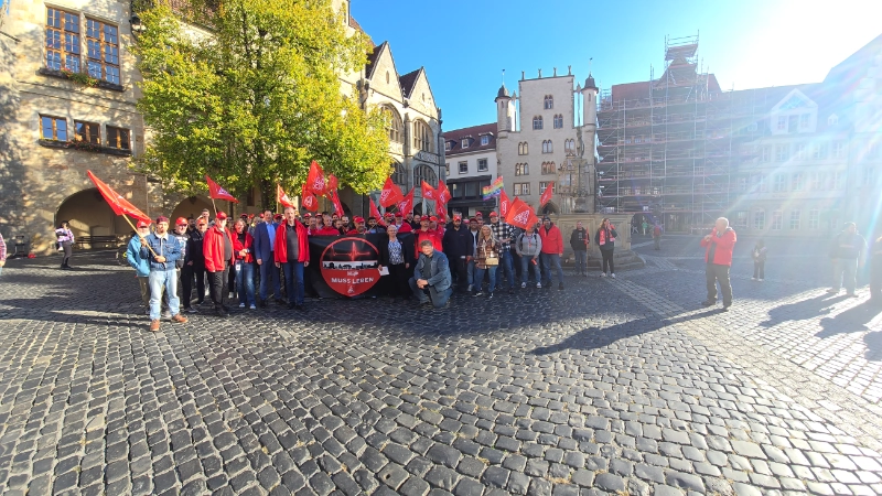 Flashmob bei Bosch Hildesheim, 30. September 2025