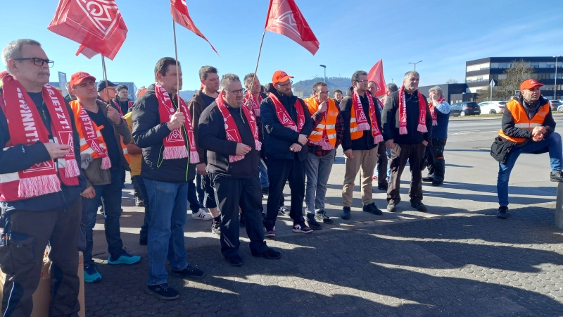 Warnstreik im "Das Teppichwerk"