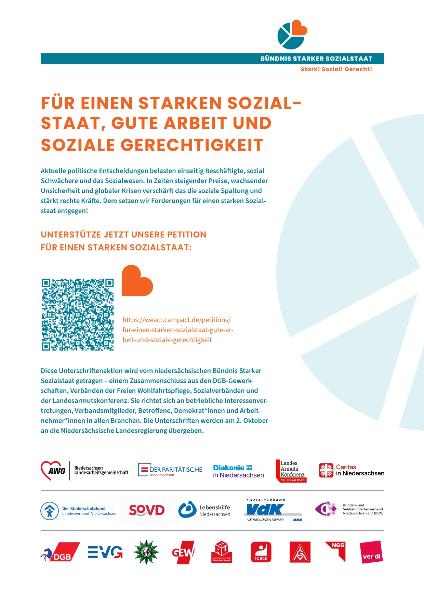 Für einen starken Sozialstaat, gute Arbeit und soziale Gerechtigkeit