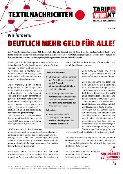 Textilnachrichten 1/2025