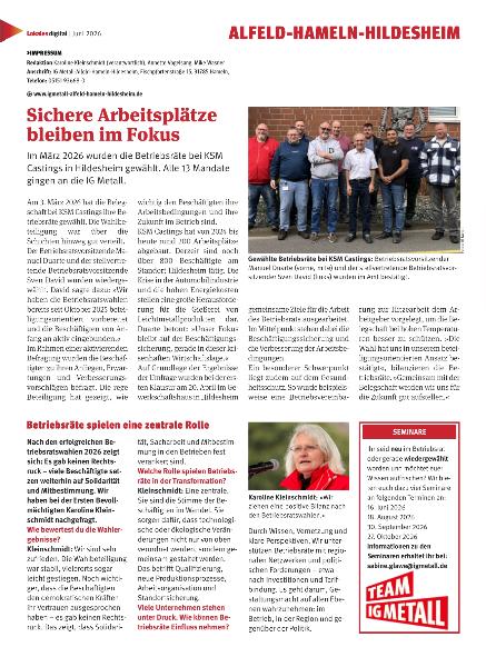 Magazin Metall, Ausgabe 6/2026