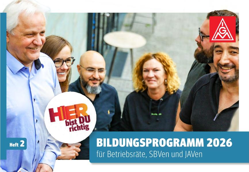 Zentrales Bildungsprogramm 2026 für Betriebsräte, Schwerbehindertenvertretungen und JAVen